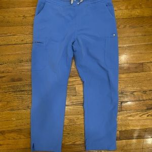 Figs Yola Skinny Scrub Pants, Ceil Blue, Petite L